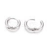 Tarnish Resistant 202 Stainless Steel Huggie Hoop Earrings A-EJEW-F111B-13mm-P-3
