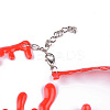 Plastic Blood Choker Necklace for Women NJEW-K245-026B-3