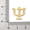 Rack Plating Brass Micro Pave Cubic Zirconia Pendant KK-H449-76G-11-3