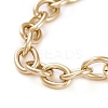 Unisex 304 Stainless Steel Cable Chain Bracelets X-BJEW-P245-39G-2