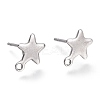 Non-Tarnish 304 Stainless Steel Stud Earring Findings X-STAS-K212-05P-1