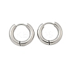 Tarnish Resistant 304 Stainless Steel Huggie Hoop Earrings X-EJEW-F111-16mm-P-2
