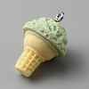 Opaque Resin Imitation Food Pendants RESI-WH0035-44C-2