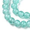 Baking Paint Crackle Glass Bead Strands X-DGLA-Q023-8mm-YS19-A-3