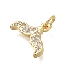 Brass Micro Pave Cubic Zirconia Pendants KK-D431-005B-G-2