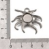 304 Stainless Steel Pendant Cabochon Settings STAS-H477-03C-P-3