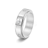 Rotatable Stainless Steel Finger Ring PW-WGC6D1D-22-1