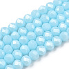 Electroplate Glass Beads Strands X-EGLA-A034-P6mm-A04-1