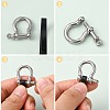 Alloy D-Ring Anchor Shackle Clasps PALLOY-L169-08-3