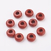 Natural Red Jasper European Beads G-G740-12x6mm-04-1