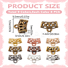 72Pcs 9 Colors Tibetan Style Zinc Alloy Tube Bails FIND-LP0002-62-2