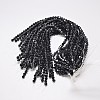 Opaque Solid Color Imitation Jade Glass Beads Strands EGLA-A039-P6mm-D17-3