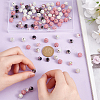 DIY Polymer Clay Rhinestone & Gold Sand Lampwork Beads Making Findings Beads Kits RB-PH0001-59-3