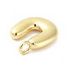 Rack Plating Brass Balloon Letter Pendants KK-C050-01G-U-2