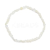 Natural Lemon Jade Faceted Nugget Beads Stretch Bracelet BJEW-JB07217-02-1