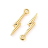 SHEGRACE Brass Lightning Bolt Charms XGR0168G-106G-2