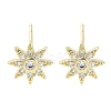 Brass Micro Pave Clear Cubic Zirconia Stud Earrings for Women EJEW-S217-E06-1