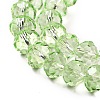 Transparent Baking Paint Glass Beads Strands DGLA-A034-T8mm-D11-3