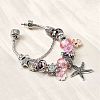 Alloy Enamel European Beads Charm Bracelets BJEW-F495-08P-4