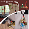 2Pcs Brass Coin Pendant Decorations HJEW-PH02208-5