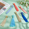7Pcs 7 Colors Plastic Long Straight Hairstyle Doll Wig Hair DOLL-ME0001-06B-4