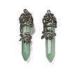 Natural & Synthetic Gemstone Big Pointed Pendants G-A172-16-AB-2