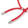 Nylon Round Cord Slider Bracelet Makings AJEW-JB01516-01-4