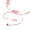 2Pcs 2 Colors Resin Charm Bracelets BJEW-MZ00281-5