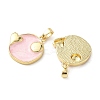 Brass Enamel Pendants KK-P334-03G-01-2