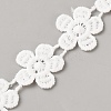 Polyester Lace Ribbon OCOR-WH0111-138D-1