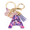 Resin Butterfly Pendant Keychains KEYC-TAC0034-03A-2