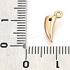 Brass Micro Pave Clear Cubic Zirconia Pendants KK-T075-03G-3