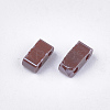 2-Hole Opaque Glass Seed Beads SEED-S023-27B-04-2