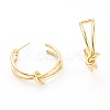 Brass Stud Earrings EJEW-Z007-02G-5
