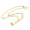 Ion Plating(IP) 201 Stainless Steel Butterfly Pendant Necklaces NJEW-K270-13G-1