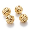 Alloy Hollow Beads PALLOY-P238-06G-RS-1