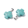 Synthetic Turquoise Pendants X-G-K359-02P-02-2