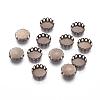 Brass Lace Edge Bezel Cups KK-C1764-3-AB-1