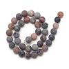 Natural Weathered Agate Bead Strands G-S237-8mm-11-2