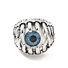Claw with Evil Eye Resin Open Cuff Ring LS-RJEW-D118-02AS-1