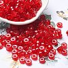 Transparent Colours Glass Seed Beads SEED-E001-T3x6mm-02-1