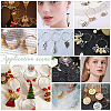 60Pcs 2 Styles Brass Hoop Earrings Findings KK-UN0002-43-6