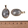 Natural Labradorite Pendants G-Q606-92G-01-3
