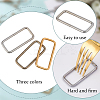 12Pcs 3 Colors Iron Bag Accessories FIND-CY0001-50-6