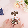 2 Sets Wedding Bouquet Alloy & Glass Photo Charms DIY-SC0025-64-3