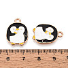 Alloy and Enamel Pendants ENAM-T021-43A-G-3