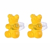 Bear Resin Stud Earrings EJEW-JE04235-M-2