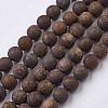 Natural Bronzite Bead Strands G-J376-32-8mm-1