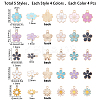 80Pcs 20 Style Light Gold Alloy Enamel Charms & Pendants ENAM-SC0002-73-2