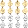 16Pcs 2 Colors 304 Stainless Steel Pendants STAS-UN0038-31-1